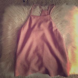 Swede light pink halter top